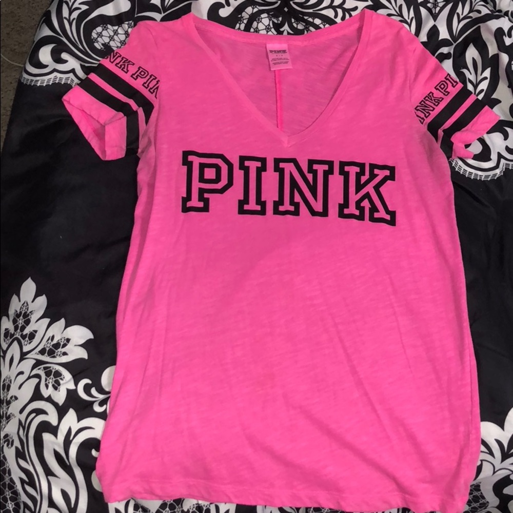 pink v neck